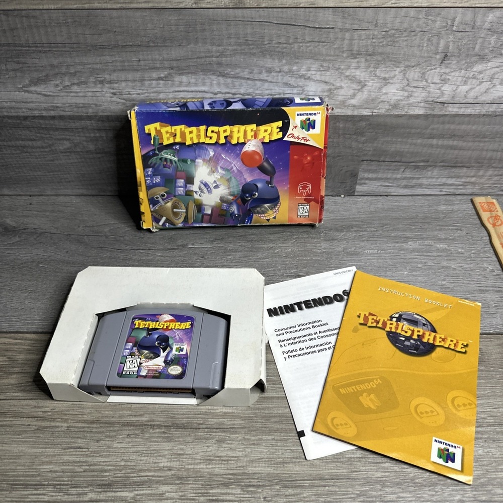 Tetrisphere N64‎ Nintendo 64 Complete CIB Authentic